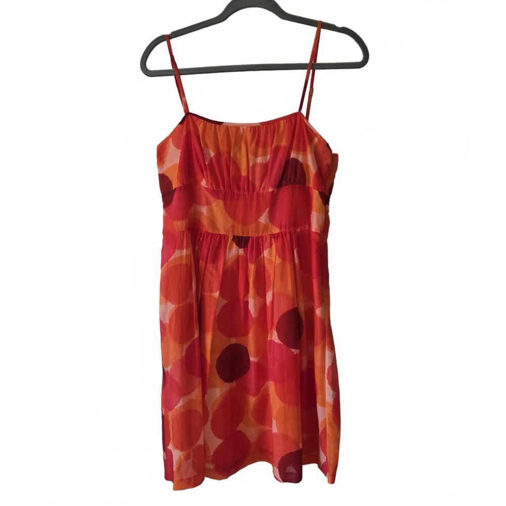 Theory Vibrant Polka Dot Summer Dress - Cotton/Silk Blend -‎ Size 10